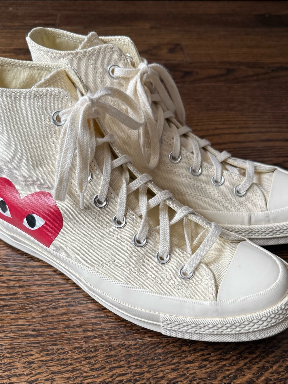 Comme des Garçons PLAY x Converse Chuck 70 High Milk m8.5/w10.5